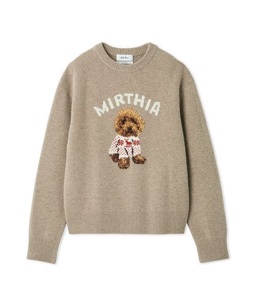 セール】トイプードルクルーネックジャガードニット（ニット/セーター