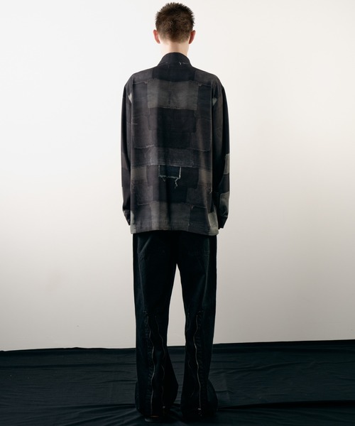 AIVER（アイバー）の「AIVER　トロンプルイユボロ転写シャツ（シャツ/ブラウス・メンズ・ブラック・LARGE/MEDIUM/SMALL）」の8枚目の写真