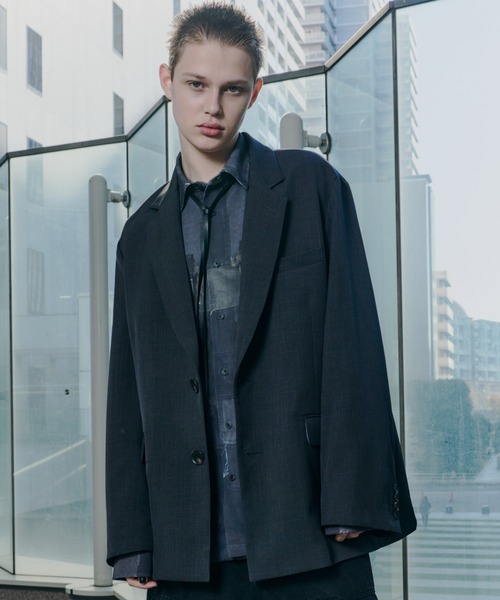 AIVER（アイバー）の「AIVER　トロンプルイユボロ転写シャツ（シャツ/ブラウス・メンズ・ブラック・LARGE/MEDIUM/SMALL）」の12枚目の写真