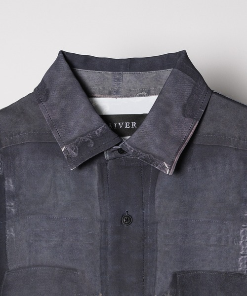 AIVER（アイバー）の「AIVER　トロンプルイユボロ転写シャツ（シャツ/ブラウス・メンズ・ブラック・LARGE/MEDIUM/SMALL）」の16枚目の写真