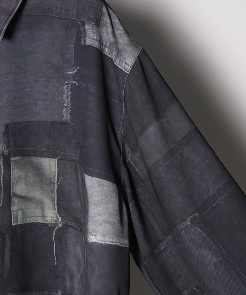 AIVER（アイバー）の「AIVER　トロンプルイユボロ転写シャツ（シャツ/ブラウス・メンズ・ブラック・LARGE/MEDIUM/SMALL）」の18枚目の写真