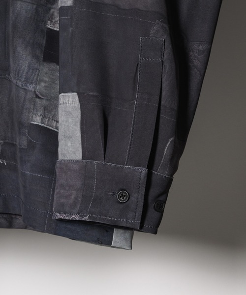 AIVER（アイバー）の「AIVER　トロンプルイユボロ転写シャツ（シャツ/ブラウス・メンズ・ブラック・LARGE/MEDIUM/SMALL）」の19枚目の写真