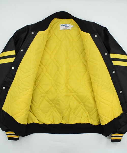 NBA/NFL/NHL/MLB(エヌビーエーエヌエフエルエヌエイチエルエムエルビー)の「【USED】90’s Chalk Line “NFL Pittsburgh Steelers” ナイロン アワードジャケット(スタジャン・メンズ・ブラック・X-LARGE)」の10枚目の写真