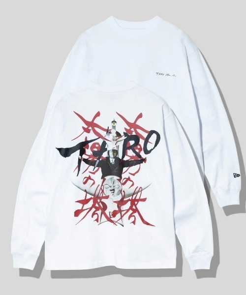 NEW ERA(ニューエラ)の「NEW ERA/ニューエラ LS OS CT TEE TARO OKAMOTO 岡本太郎 TAIYO(Tシャツ/カットソー・メンズ・ホワイト/ブラック・MEDIUM/LARGE/X-LARGE/XX-LARGE)」の1枚目の写真