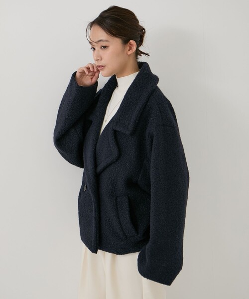 Jayro（ジャイロ）の「ループツィードショートコート（その他アウター・レディース・ホワイト系その他2/ベージュ/ネイビー・M）」の21枚目の写真