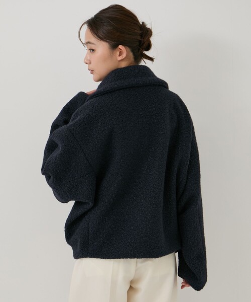 Jayro（ジャイロ）の「ループツィードショートコート（その他アウター・レディース・ホワイト系その他2/ベージュ/ネイビー・M）」の22枚目の写真