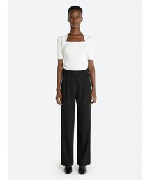 FRONT POINT TROUSERS BLACK