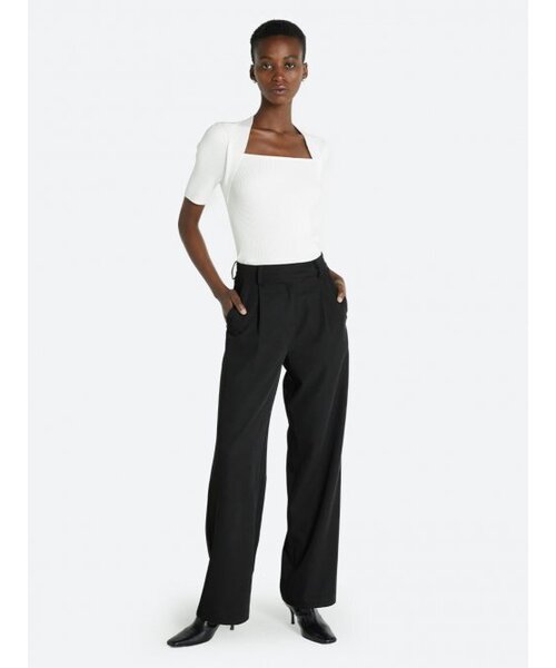 HAVELESS(ハブレス)の「FRONT POINT TROUSERS BLACK(スラックス・レディース・その他・SMALL/MEDIUM)」の2枚目の写真