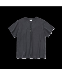 POINT SNAP OPEN CUT T-SHIRT_GRAY