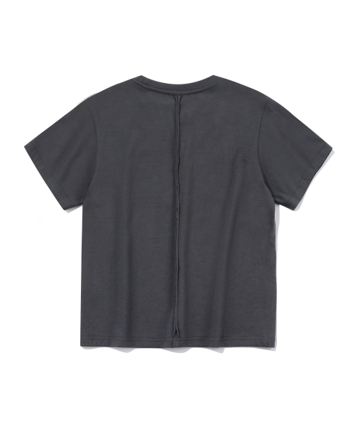 EPISODE UNTITLED（エピソードアンタイトルド）の「POINT SNAP OPEN CUT  T-SHIRT_GRAY（Tシャツ/カットソー・レディース・その他・1）」の3枚目の写真