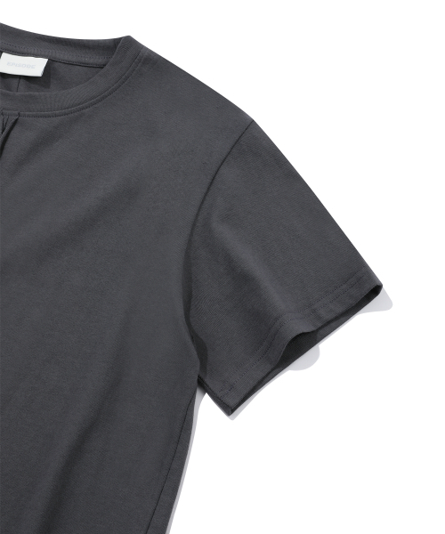 EPISODE UNTITLED（エピソードアンタイトルド）の「POINT SNAP OPEN CUT  T-SHIRT_GRAY（Tシャツ/カットソー・レディース・その他・1）」の6枚目の写真