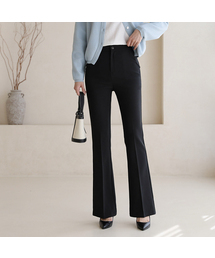 BBAEBBAE（ペッペ）の「Secret Banding Span Bootcut Black Slacks（スラックス）」
