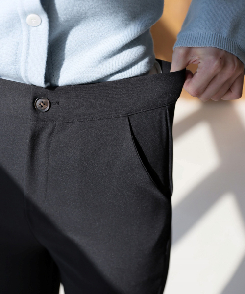 BBAEBBAE(ペッペ)の「シークレットバンディングスパンブーツカットブラックスラックス(スラックス・レディース・ブラック・SMALL/MEDIUM/LARGE/X-LARGE)」の15枚目の写真