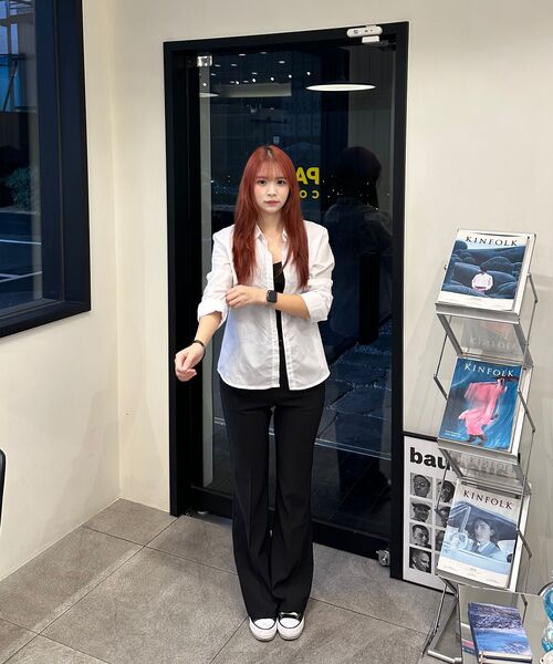 BBAEBBAE(ペッペ)の「シークレットバンディングスパンブーツカットブラックスラックス(スラックス・レディース・ブラック・SMALL/MEDIUM/LARGE/X-LARGE)」の8枚目の写真