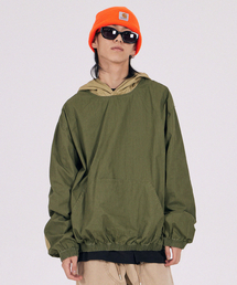 AT THE MOMENT（アットザモーメント）の「Garment-washed cotton anorak_khaki（ナイロンジャケット）」