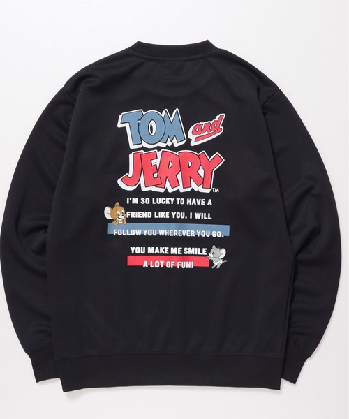Tom&Jerry(トムアンドジェリー)の「【TOM&JERRY/トムとジェリー】ダンボールニットプリントクルーネックトレーナー/ユニセックス(スウェット・レディース・ブラック/サックスブルー/スミクロ/オートミール・MEDIUM/LARGE)」の6枚目の写真