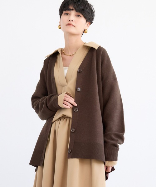 BARNYARDSTORM(バンヤードストーム)の「BARNYARDSTORM / バックロゴJQカーデ / ハンドウォッシャブル【WEB限定カラー】(カーディガン/ボレロ・レディース・グレー/ブラック/ピンク/ブラウン/ベージュ・FREE)」の17枚目の写真