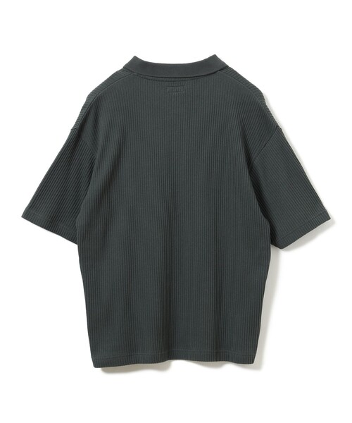 BEAMS（ビームス）の「ショート リブ ポロシャツ【ワイドショートフィット】（ポロシャツ・メンズ・チャコールグレー/ブラウン・XL/L/M/S）」の7枚目の写真