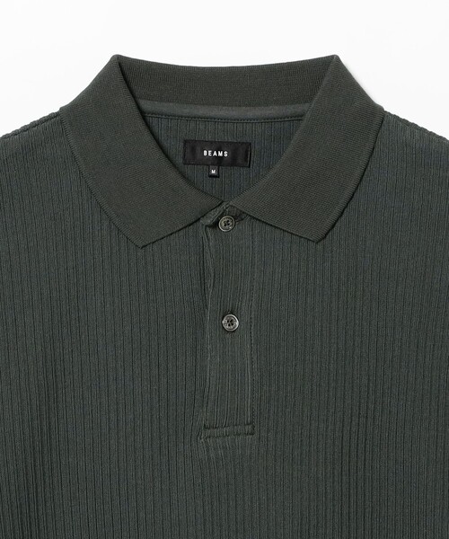 BEAMS（ビームス）の「ショート リブ ポロシャツ【ワイドショートフィット】（ポロシャツ・メンズ・チャコールグレー/ブラウン・XL/L/M/S）」の16枚目の写真