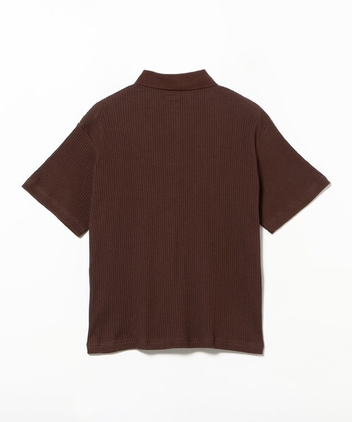 BEAMS（ビームス）の「ショート リブ ポロシャツ【ワイドショートフィット】（ポロシャツ・メンズ・チャコールグレー/ブラウン・XL/L/M/S）」の22枚目の写真