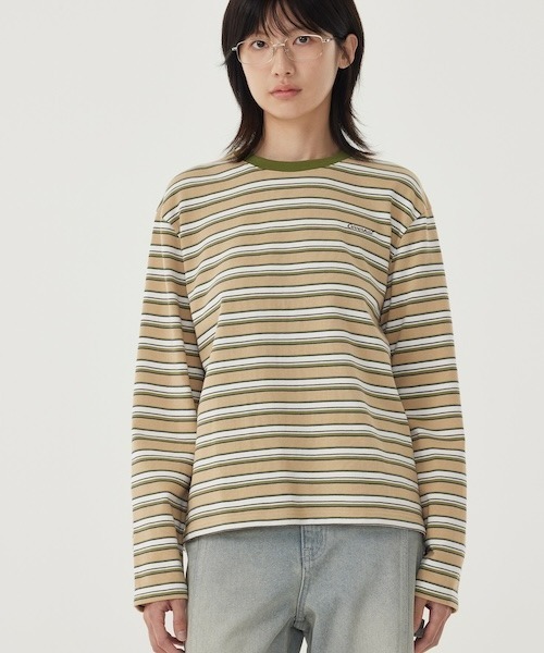 WOMAN MULTI STRIPE LONG SLEEVE