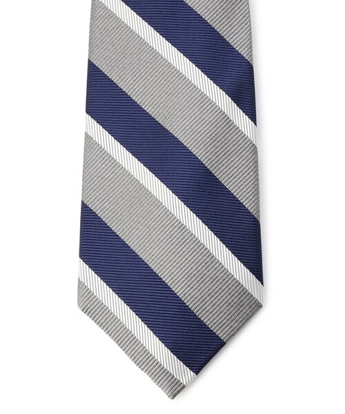 J.PRESS（ジェイプレス）の「【STRUCTURE MIX COLLECTION】レジメンタル ネクタイ（ネクタイ・メンズ・グレー系1/グリーン系1・F）」の3枚目の写真