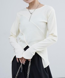 Lui's | リブ切替デザイントップス(Tシャツ/カットソー)