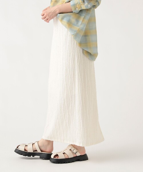 BEAMS HEART（ビームスハート）の「カットフリンジ ナロースカート（スカート・レディース・ホワイト系その他5/イエロー系その他2/ブラック・FREE）」の5枚目の写真