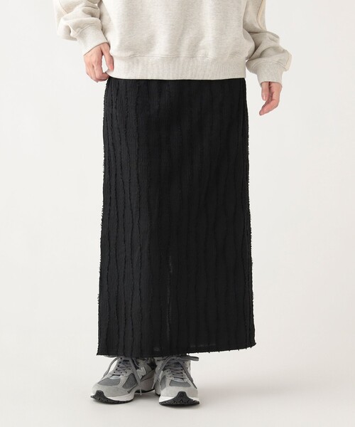 BEAMS HEART（ビームスハート）の「カットフリンジ ナロースカート（スカート・レディース・ホワイト系その他5/イエロー系その他2/ブラック・FREE）」の10枚目の写真