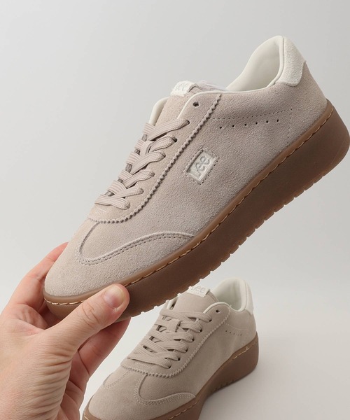 Lee（リー）の「Lee 本革スニーカー（スニーカー・レディース・ベージュ/ピンク・24.5cm/23cm/23.5cm/24cm）」の7枚目の写真