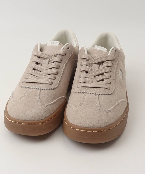 Lee（リー）の「Lee 本革スニーカー（スニーカー・レディース・ベージュ/ピンク・24.5cm/23cm/23.5cm/24cm）」の8枚目の写真