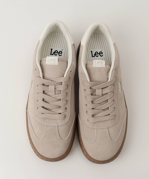 Lee（リー）の「Lee 本革スニーカー（スニーカー・レディース・ベージュ/ピンク・24.5cm/23cm/23.5cm/24cm）」の12枚目の写真