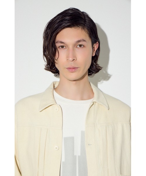 AZUL by moussy(アズールバイマウジー)の「コットンリネン1stブルゾン 春服 冬服(ブルゾン・メンズ・ライトブラック/アイボリー/ベージュ・MEDIUM/LARGE/X-LARGE)」の13枚目の写真