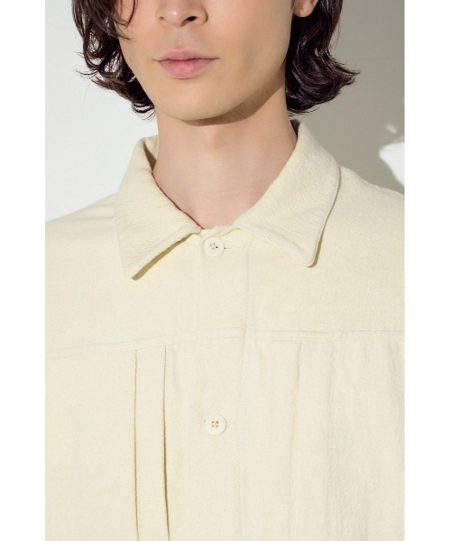 AZUL by moussy(アズールバイマウジー)の「コットンリネン1stブルゾン 春服 冬服(ブルゾン・メンズ・ライトブラック/アイボリー/ベージュ・MEDIUM/LARGE/X-LARGE)」の19枚目の写真