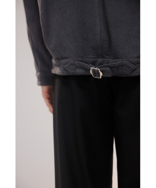 AZUL by moussy(アズールバイマウジー)の「コットンリネン1stブルゾン 春服 冬服(ブルゾン・メンズ・ライトブラック/アイボリー/ベージュ・MEDIUM/LARGE/X-LARGE)」の6枚目の写真