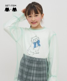 チュール」に該当するトップス（グリーン・カーキ/緑色系