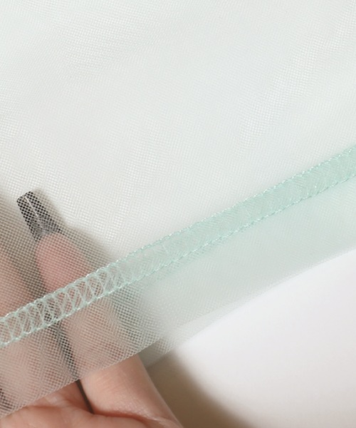 coca（coca）（コカ）の「キッズ　チュールトップス＆長袖Tシャツ 2枚セット（Tシャツ/カットソー・キッズ・ライトグリーン/パープル・120/130/140/150）」の18枚目の写真