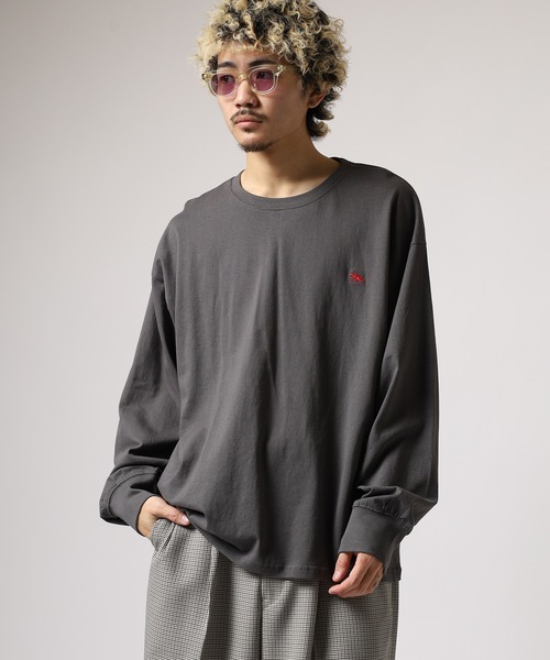 POLOCHAMPS（ポロチャンプス）の「POLOCHAMPS ロングスリーブTシャツ ロンT（Tシャツ/カットソー・メンズ・ブラック/オフホワイト/杢グレー/ダークグリーン/ネイビー/チャコール・M/L/XL）」の5枚目の写真