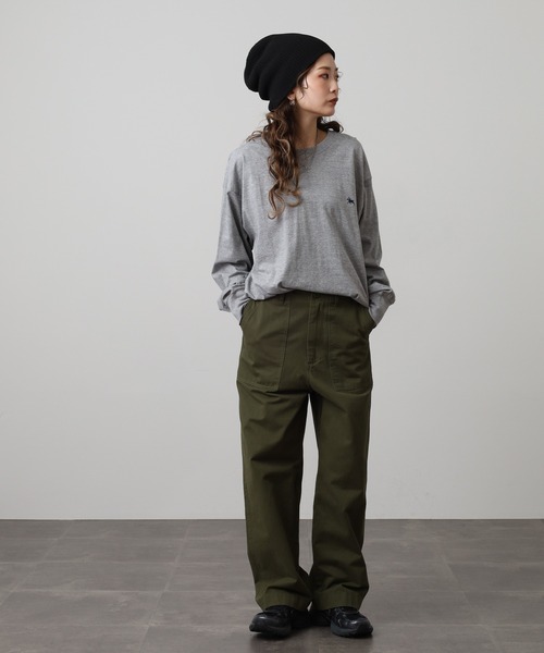 POLOCHAMPS（ポロチャンプス）の「POLOCHAMPS ロングスリーブTシャツ ロンT（Tシャツ/カットソー・メンズ・ブラック/オフホワイト/杢グレー/ダークグリーン/ネイビー/チャコール・M/L/XL）」の11枚目の写真