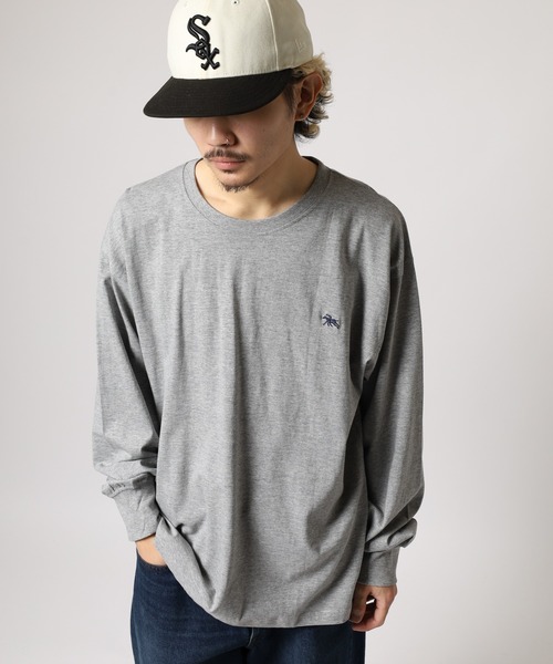 POLOCHAMPS（ポロチャンプス）の「POLOCHAMPS ロングスリーブTシャツ ロンT（Tシャツ/カットソー・メンズ・ブラック/オフホワイト/杢グレー/ダークグリーン/ネイビー/チャコール・M/L/XL）」の13枚目の写真