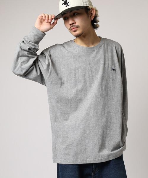 POLOCHAMPS（ポロチャンプス）の「POLOCHAMPS ロングスリーブTシャツ ロンT（Tシャツ/カットソー・メンズ・ブラック/オフホワイト/杢グレー/ダークグリーン/ネイビー/チャコール・M/L/XL）」の14枚目の写真