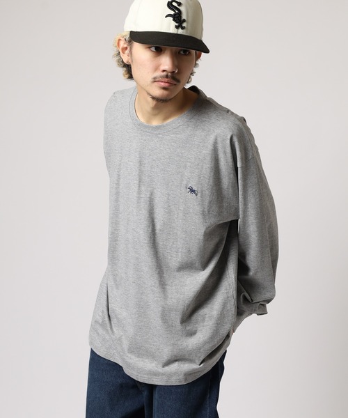 POLOCHAMPS（ポロチャンプス）の「POLOCHAMPS ロングスリーブTシャツ ロンT（Tシャツ/カットソー・メンズ・ブラック/オフホワイト/杢グレー/ダークグリーン/ネイビー/チャコール・M/L/XL）」の15枚目の写真