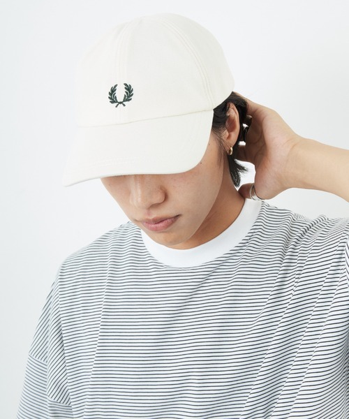 FRED PERRY（フレッドペリー）の「[FRED PERRY/フレッドペリー] ワンポイントロゴ刺繍キャップ（キャップ・レディース・ブラック/ナチュラル/ネイビー・ONE SIZE）」の20枚目の写真