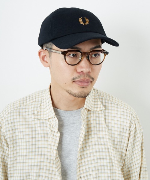 FRED PERRY（フレッドペリー）の「[FRED PERRY/フレッドペリー] ワンポイントロゴ刺繍キャップ（キャップ・レディース・ブラック/ナチュラル/ネイビー・ONE SIZE）」の9枚目の写真