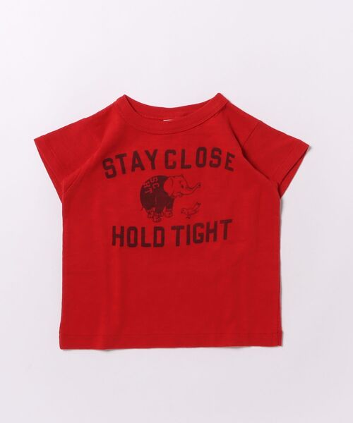 DENIM DUNGAREE（デニムダンガリー）の「SHARE Tee（Tシャツ/カットソー・キッズ・レッド・105/115/125）」の3枚目の写真