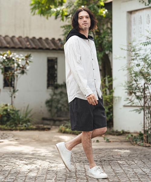 CAMBIO(カンビオ)の「mp14438- Chambray short Pants ショートパンツ(S61426cmb)(その他パンツ・メンズ・ネイビー/ブラック・L/M/S)」の13枚目の写真