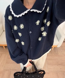 kutir | フラワーモチーフカーディガン(カーディガン/ボレロ)