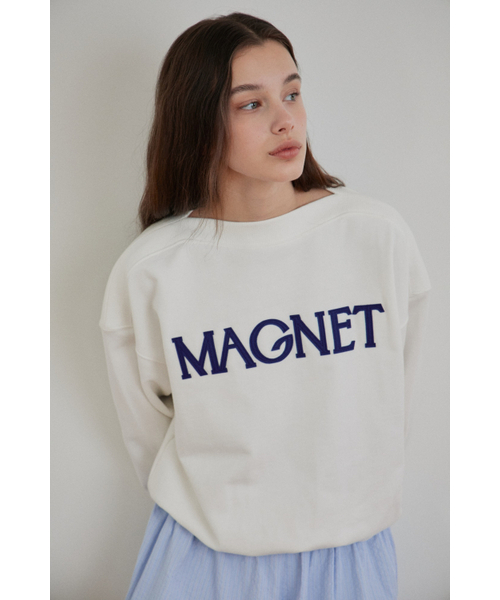 MAGNET ARCHIVE(マグネット アーカイブ)の「マグネットボートネックMTM(ホワイト)(スウェット・レディース・その他・FREE)」の1枚目の写真