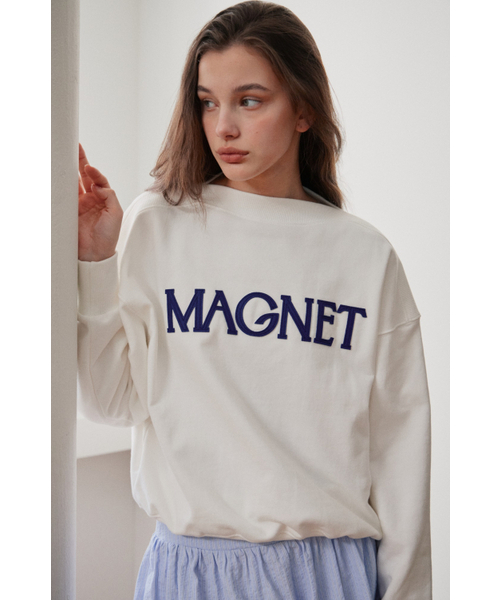 MAGNET ARCHIVE(マグネット アーカイブ)の「マグネットボートネックMTM(ホワイト)(スウェット・レディース・その他・FREE)」の2枚目の写真