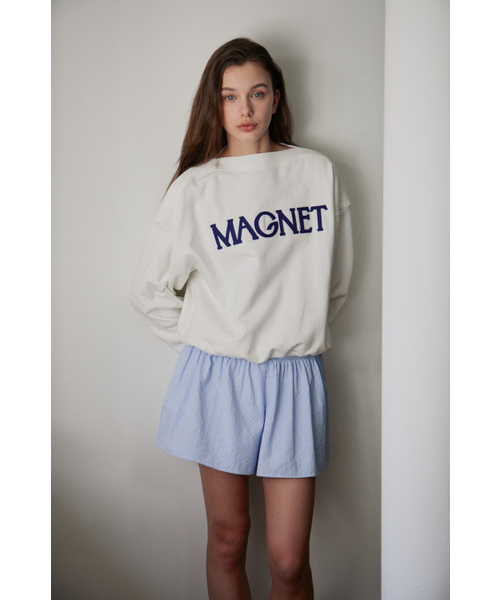 MAGNET ARCHIVE(マグネット アーカイブ)の「マグネットボートネックMTM(ホワイト)(スウェット・レディース・その他・FREE)」の3枚目の写真